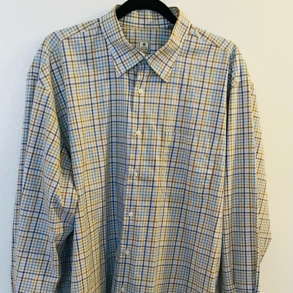 Peter Millar | Plaid Long Sleeve Shirt | XL Extra Large - Picture 2 of 3
